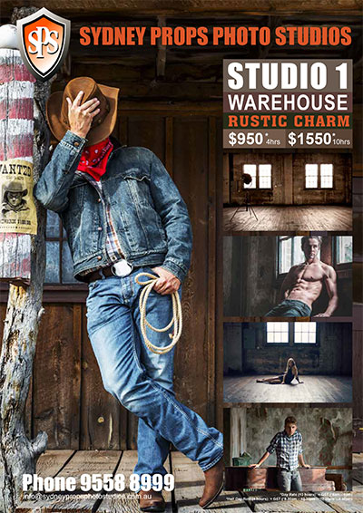 Rustic Warehouse Photographic Studio for Hire in Sydney