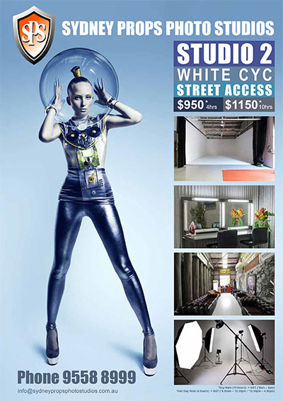 White Cyclorama Photographic Studio for Hire in Sydney